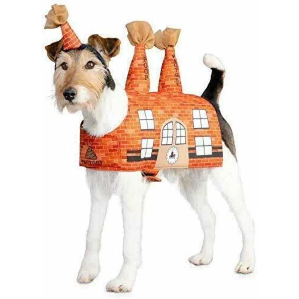 Bootique Pet Costume Poop Factory With Headpiece - S - Small - New